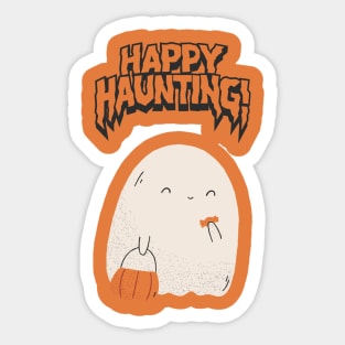 Halloween Happy Haunting Sticker